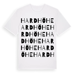 Hardhöhe ordlek t-shirt – ekologisk bomull t-shirt från Pinshirt