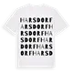 Harsdorf ordlek t-shirt