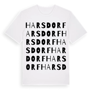 Harsdorf ordlek t-shirt – ekologisk bomull t-shirt från Pinshirt