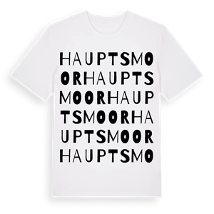Hauptsmoor ordlek t-shirt – ekologisk bomull t-shirt från Pinshirt