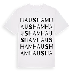 Hausham ordlek t-shirt – ekologisk bomull t-shirt från Pinshirt
