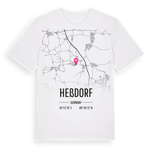Heßdorf karta t-shirt – ekologisk bomull t-shirt från Pinshirt