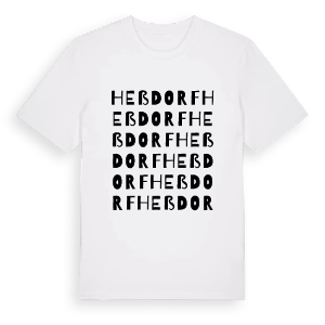 Heßdorf ordlek t-shirt – ekologisk bomull t-shirt från Pinshirt