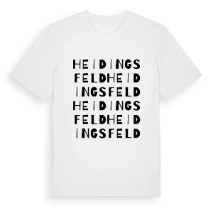 Heidingsfeld ordlek t-shirt – ekologisk bomull t-shirt från Pinshirt