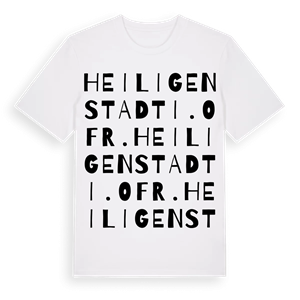 Heiligenstadt i. OFr. ordlek t-shirt – ekologisk bomull t-shirt från Pinshirt