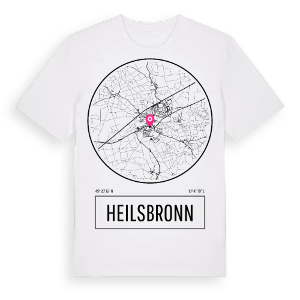 Heilsbronn t-shirt – ekologisk bomull t-shirt från Pinshirt