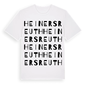 Heinersreuth ordlek t-shirt – ekologisk bomull t-shirt från Pinshirt
