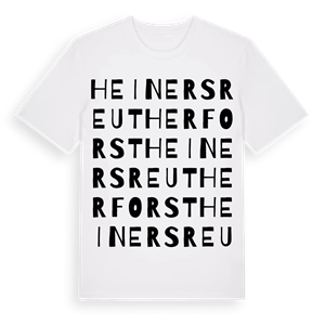 Heinersreuther Forst ordlek t-shirt – ekologisk bomull t-shirt från Pinshirt