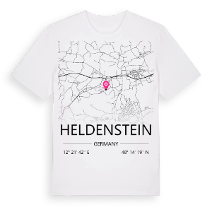 Heldenstein karta t-shirt – ekologisk bomull t-shirt från Pinshirt