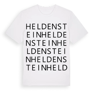 Heldenstein ordlek t-shirt – ekologisk bomull t-shirt från Pinshirt