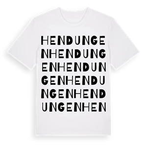 Hendungen ordlek t-shirt – ekologisk bomull t-shirt från Pinshirt