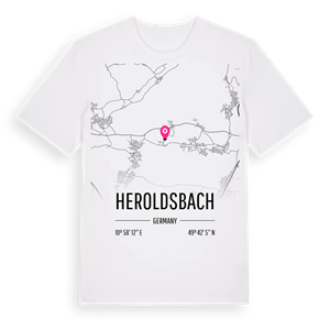 Heroldsbach karta t-shirt – ekologisk bomull t-shirt från Pinshirt