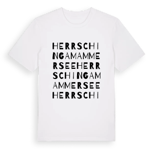 Herrsching am Ammersee ordlek t-shirt – ekologisk bomull t-shirt från Pinshirt