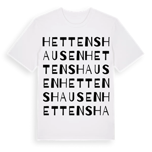 Hettenshausen ordlek t-shirt – ekologisk bomull t-shirt från Pinshirt