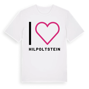 Jag älskar Hilpoltstein t-shirt stort tryck – ekologisk bomull t-shirt från Pinshirt