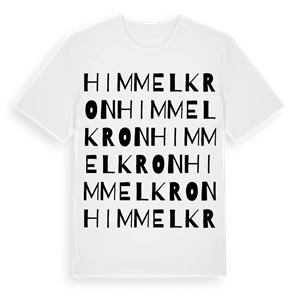 Himmelkron ordlek t-shirt – ekologisk bomull t-shirt från Pinshirt