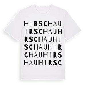 Hirschau ordlek t-shirt – ekologisk bomull t-shirt från Pinshirt