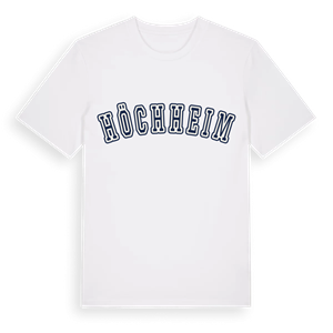 Höchheim college t-shirt – ekologisk bomull t-shirt från Pinshirt