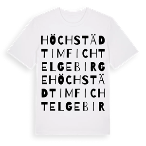 Höchstädt im Fichtelgebirge ordlek t-shirt – ekologisk bomull t-shirt från Pinshirt