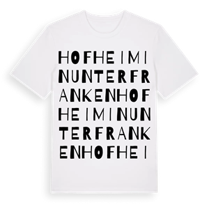 Hofheim in Unterfranken ordlek t-shirt – ekologisk bomull t-shirt från Pinshirt