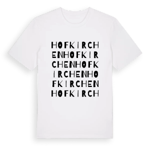 Hofkirchen ordlek t-shirt – ekologisk bomull t-shirt från Pinshirt