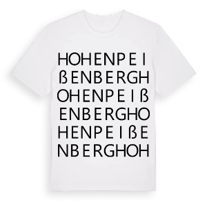 Hohenpeißenberg ordlek t-shirt – ekologisk bomull t-shirt från Pinshirt