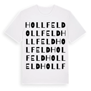 Hollfeld ordlek t-shirt – ekologisk bomull t-shirt från Pinshirt