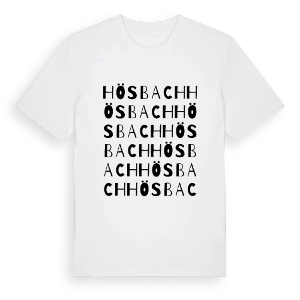 Hösbach ordlek t-shirt – ekologisk bomull t-shirt från Pinshirt
