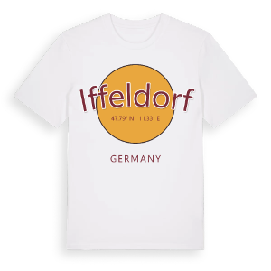 Iffeldorf cirkel t-shirt – ekologisk bomull t-shirt från Pinshirt