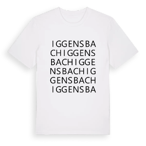 Iggensbach ordlek t-shirt – ekologisk bomull t-shirt från Pinshirt