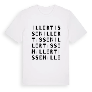 Illertissen ordlek t-shirt – ekologisk bomull t-shirt från Pinshirt