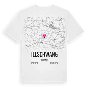 Illschwang karta t-shirt – ekologisk bomull t-shirt från Pinshirt