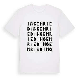 Ingenried ordlek t-shirt – ekologisk bomull t-shirt från Pinshirt