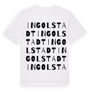 Ingolstadt ordlek t-shirt – ekologisk bomull t-shirt från Pinshirt