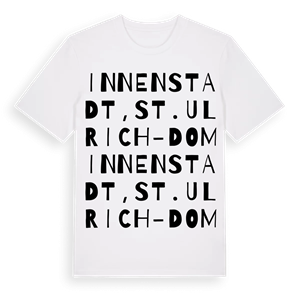 Innenstadt, St. Ulrich-Dom ordlek t-shirt – ekologisk bomull t-shirt från Pinshirt
