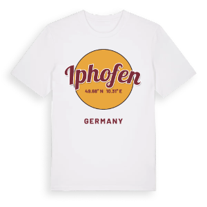 Iphofen cirkel t-shirt – ekologisk bomull t-shirt från Pinshirt