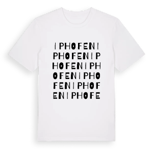 Iphofen ordlek t-shirt – ekologisk bomull t-shirt från Pinshirt