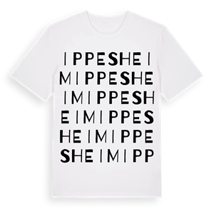 Ippesheim ordlek t-shirt – ekologisk bomull t-shirt från Pinshirt