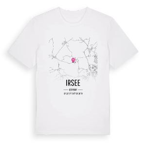 Irsee karta t-shirt – ekologisk bomull t-shirt från Pinshirt
