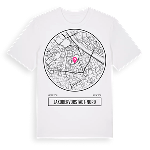 Jakobervorstadt-Nord t-shirt – ekologisk bomull t-shirt från Pinshirt