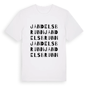Jandelsbrunn ordlek t-shirt – ekologisk bomull t-shirt från Pinshirt