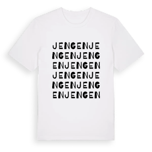 Jengen ordlek t-shirt – ekologisk bomull t-shirt från Pinshirt