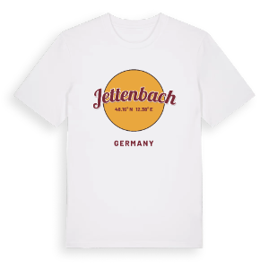 Jettenbach cirkel t-shirt – ekologisk bomull t-shirt från Pinshirt