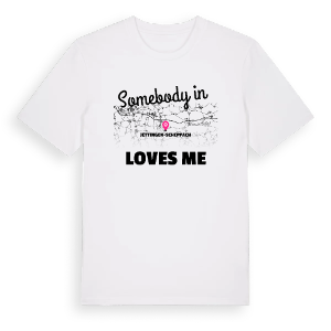 Någon i Jettingen-Scheppach älskar mig t-shirt – ekologisk bomull t-shirt från Pinshirt