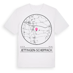 Jettingen-Scheppach t-shirt – ekologisk bomull t-shirt från Pinshirt