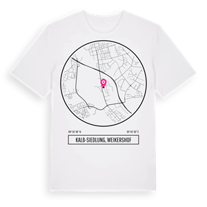 Kalb-Siedlung, Weikershof t-shirt – ekologisk bomull t-shirt från Pinshirt