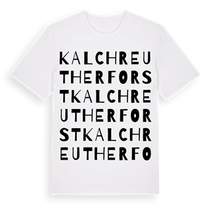 Kalchreuther Forst ordlek t-shirt – ekologisk bomull t-shirt från Pinshirt
