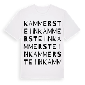 Kammerstein ordlek t-shirt – ekologisk bomull t-shirt från Pinshirt