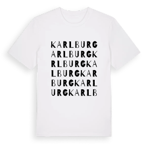 Karlburg ordlek t-shirt – ekologisk bomull t-shirt från Pinshirt