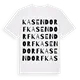 Kasendorf ordlek t-shirt
